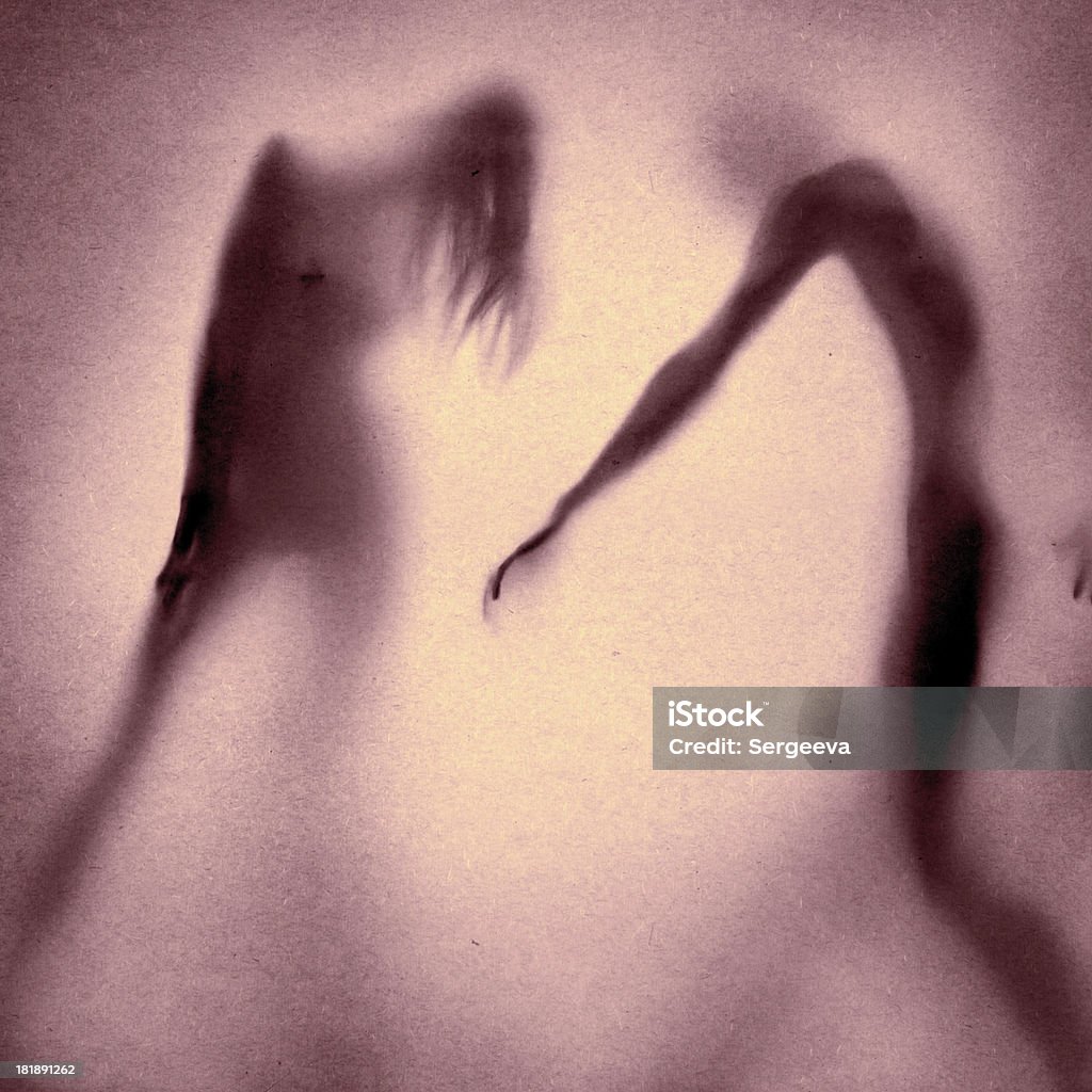 Silueta de una pareja desnuda - Foto de stock de Cuerpo humano libre de derechos