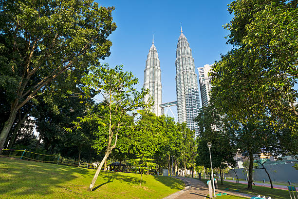 cityscape of kuala lumper cityscape of kuala lumper twin towers malaysia stock pictures, royalty-free photos & images