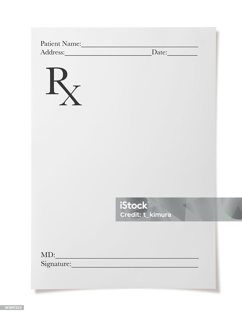 Da prescrizione - Foto stock royalty-free di Prescrizione medica