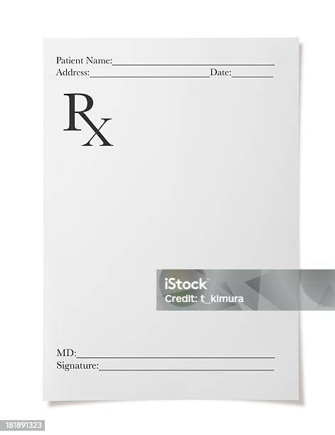 Da Prescrizione - Fotografie stock e altre immagini di Prescrizione medica - Prescrizione medica, Farmaco su prescrizione, Modulo - Documento