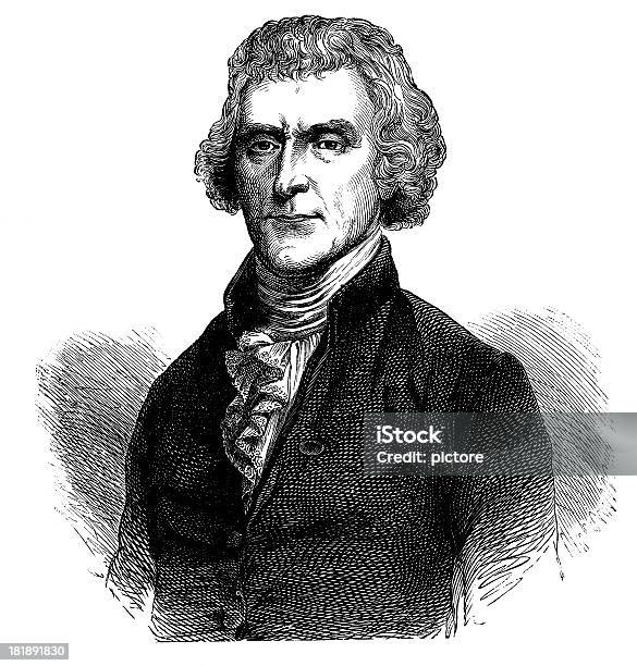 Thomas Jefferson Terzo Presidente Degli Stati Uniti - Immagini vettoriali stock e altre immagini di Thomas Jefferson