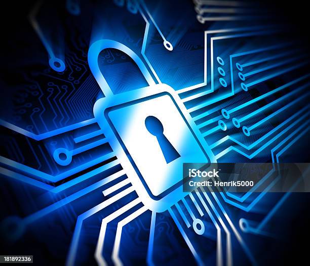 Cyber Security Koncepcja Z Zamkiem - zdjęcia stockowe i więcej obrazów Akta - Akta, Bezpieczeństwo, Bezpieczeństwo sieciowe