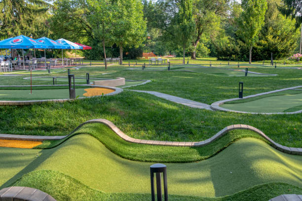 istock Beautiful mini golf course at sunny day. 1818924431