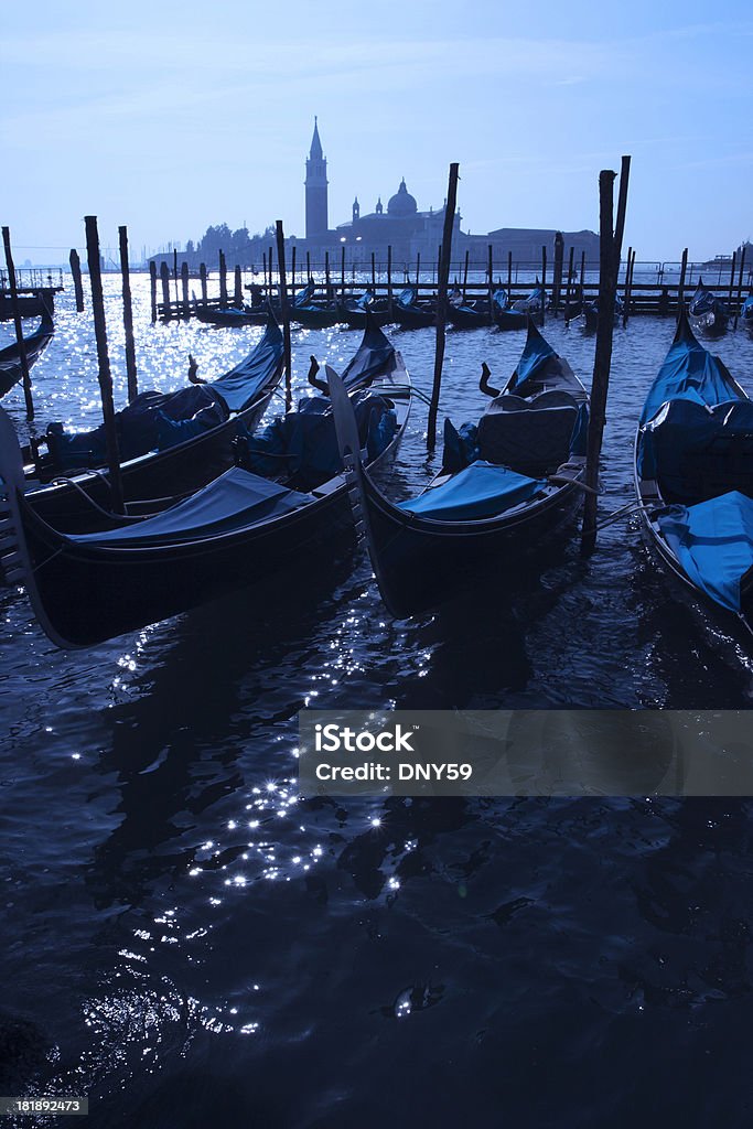 Venetian Gondolas - Foto de stock de Campanario - Torre libre de derechos