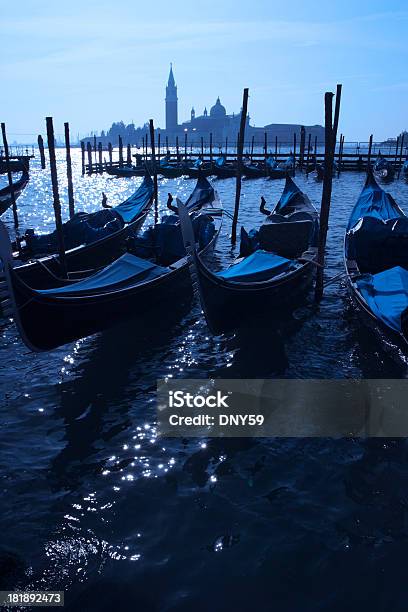 Venetian Gondolas Foto de stock y más banco de imágenes de Campanario - Torre - Campanario - Torre, Campanile - Venecia, Canal - Corriente de agua