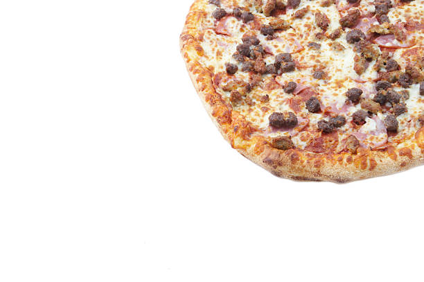 miłośnicy mięsa pizza rogu - cheeze zdjęcia i obrazy z banku zdjęć