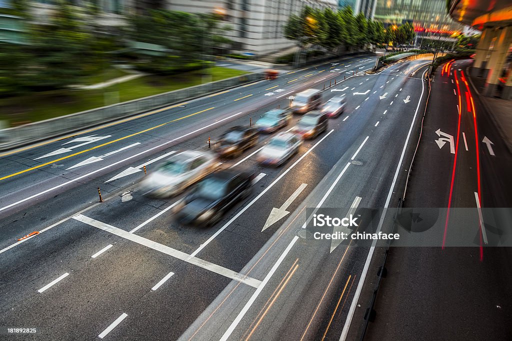 車でのラッシュアワーに交通渋滞 - アクションショットのロイヤリティフリーストックフォト