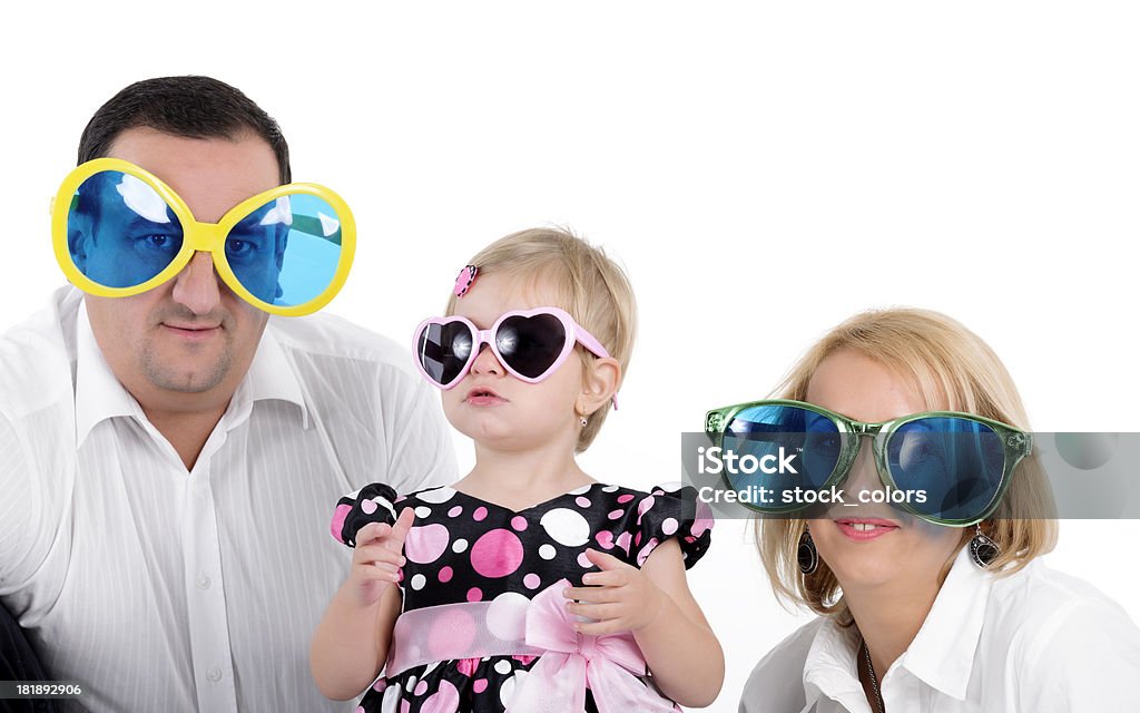 Engraçado Família com óculos - Royalty-free Cool Foto de stock