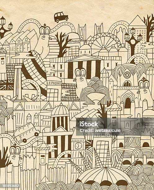 패턴 유명한 건물 및 유적지 입장 가능 런던 영국 도시에 대한 스톡 벡터 아트 및 기타 이미지 - 도시, 나무, 낙서-드로잉