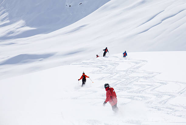 istock Group of People Powder Skiing 181894128