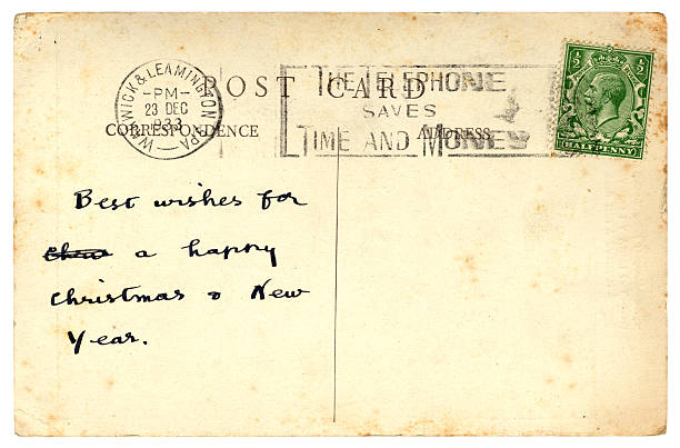 istock Christmas postcard from Warwickshire, England, 1933 181894254