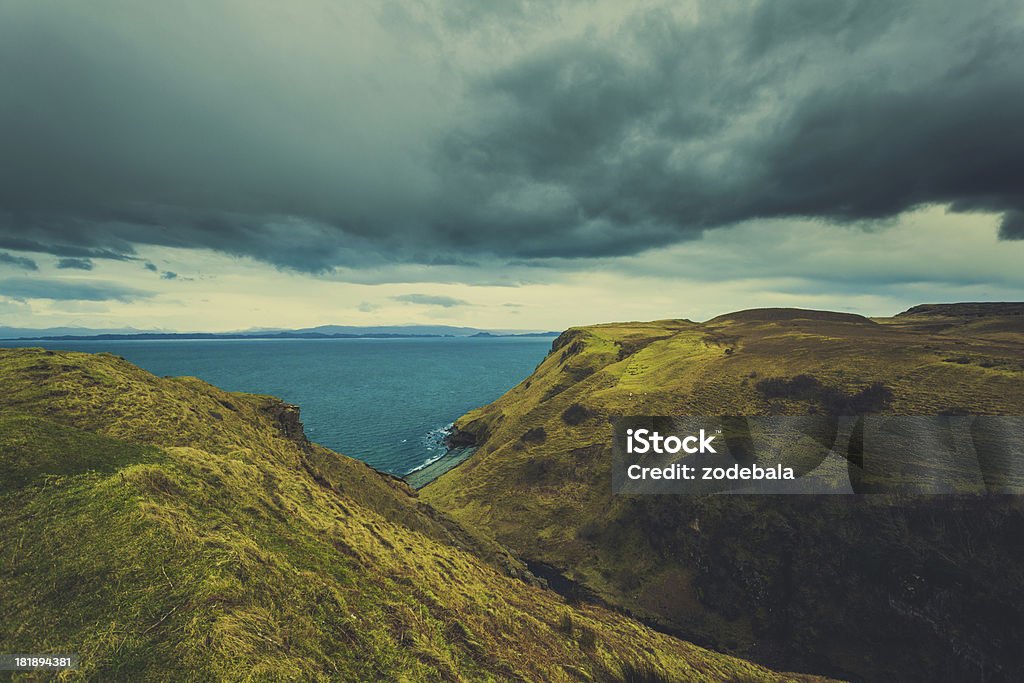 Stürmischen Wetter in Schottland, das Meer und den Wild Beach - Lizenzfrei Anhöhe Stock-Foto