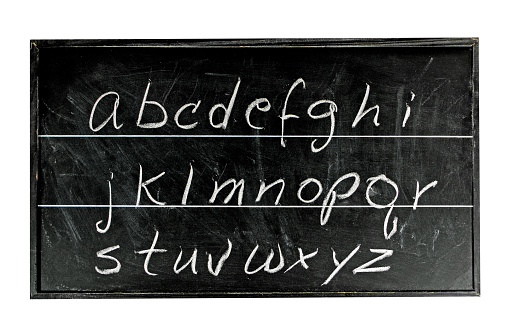 A small blackboard, or slate,with