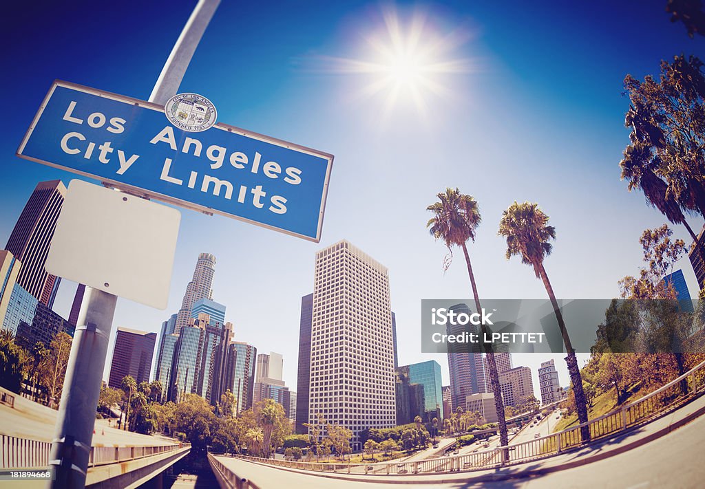 Les limites de la ville de Los Angeles - Photo de Californie libre de droits