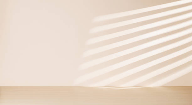 istock Wooden table and sunlit wall, product template 1818947864