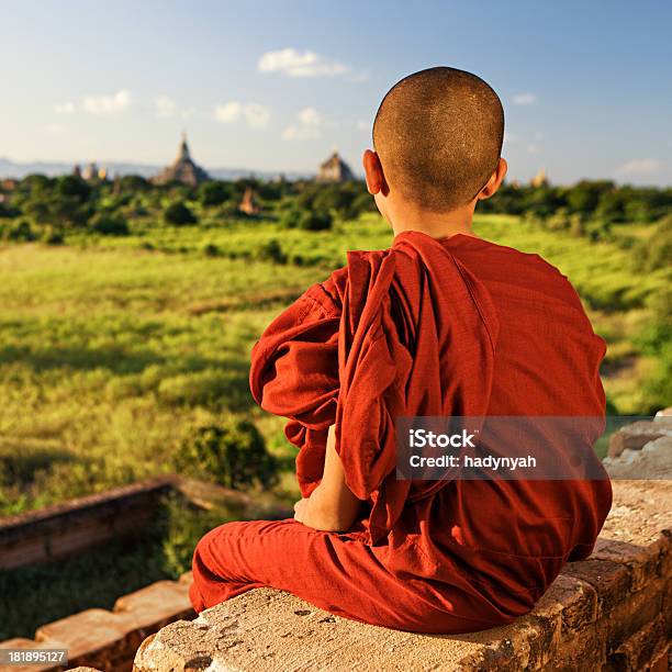 Young Buddhist Monk Stock Photo - Download Image Now - Adult, Agricultural Field, Ancient