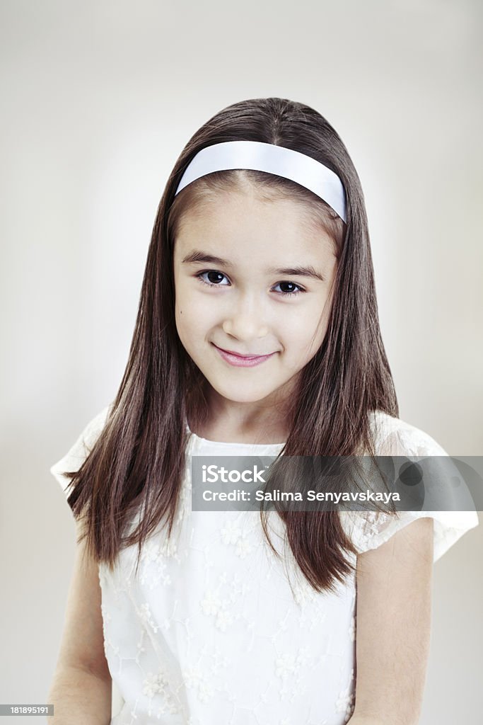 Retrato da menina pequena - Royalty-free 6-7 Anos Foto de stock
