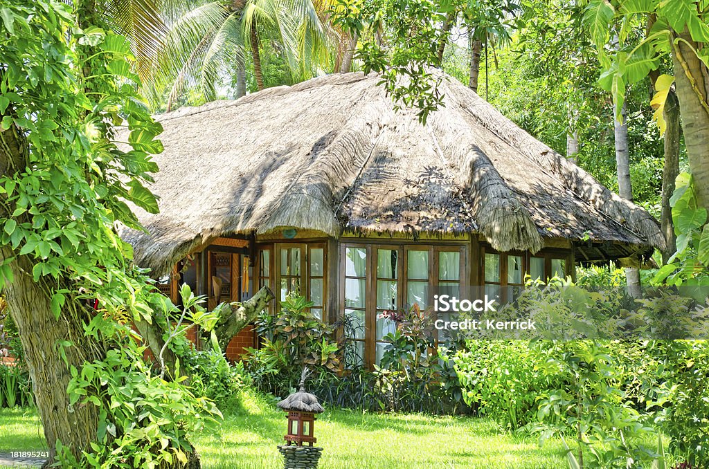 Dom parterowy w Bali Indonezja - Zbiór zdjęć royalty-free (Azja)