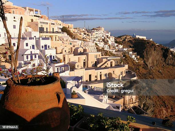 Village In Santorini Stock Photo - Download Image Now - Built Structure, Cultures, Greece