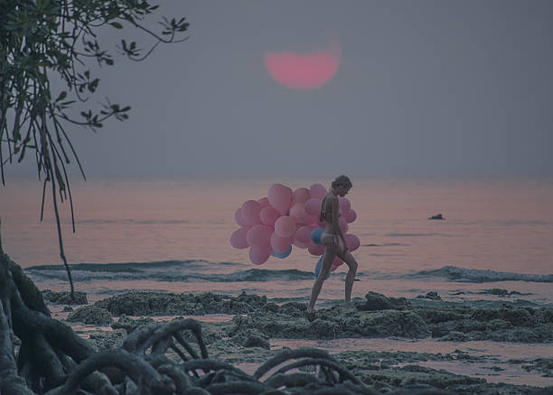 women with balloons