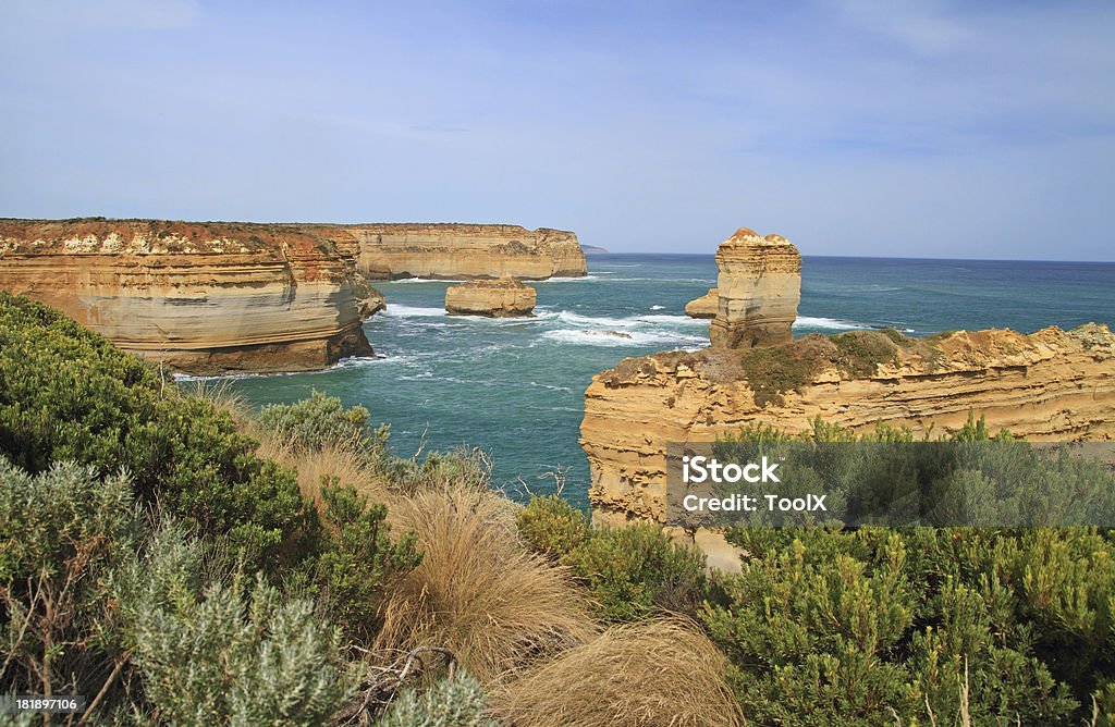 Twelve Apostles zona costeira - Royalty-free Ao Ar Livre Foto de stock