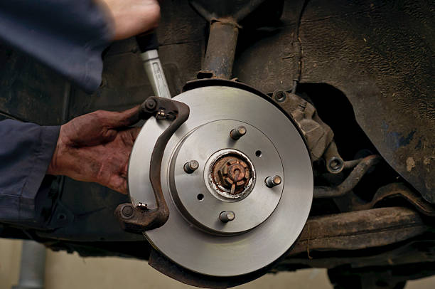 istock installation of new brakes 181897194
