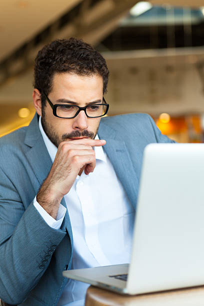 istock Businessman working on laptop 181897397