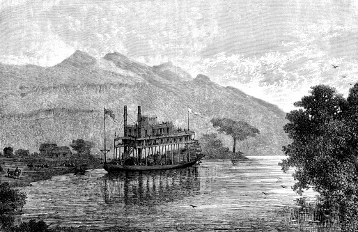 Steamboat on Magdalena river