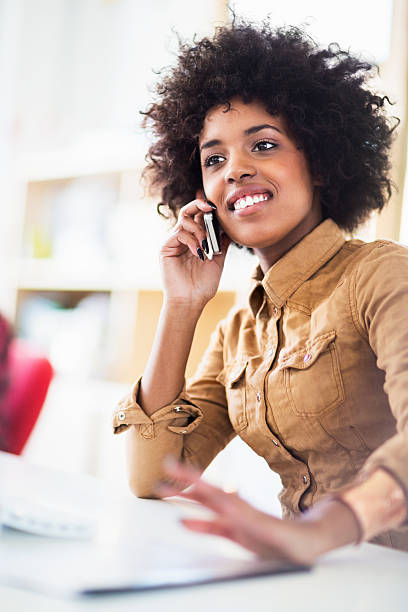 istock Young Female Office Worker With Smart Phone 181897480