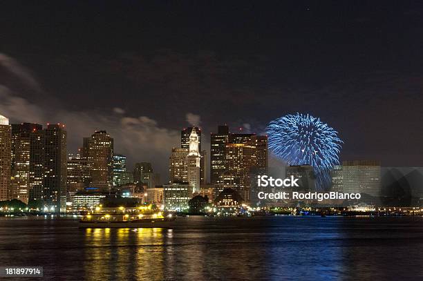 보스턴 독립기념일을 맞이하십시오 파이어워크 0명에 대한 스톡 사진 및 기타 이미지 - 0명, 7월 4일, 고층 건물