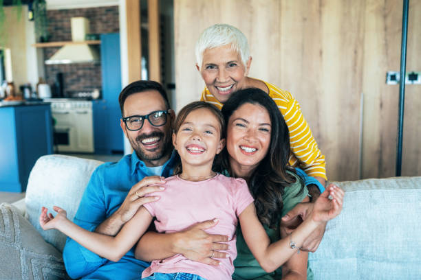 istock Happy family portrait 1818980604