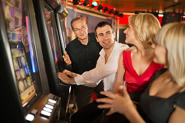 istock People gambling on slot machines 181898157