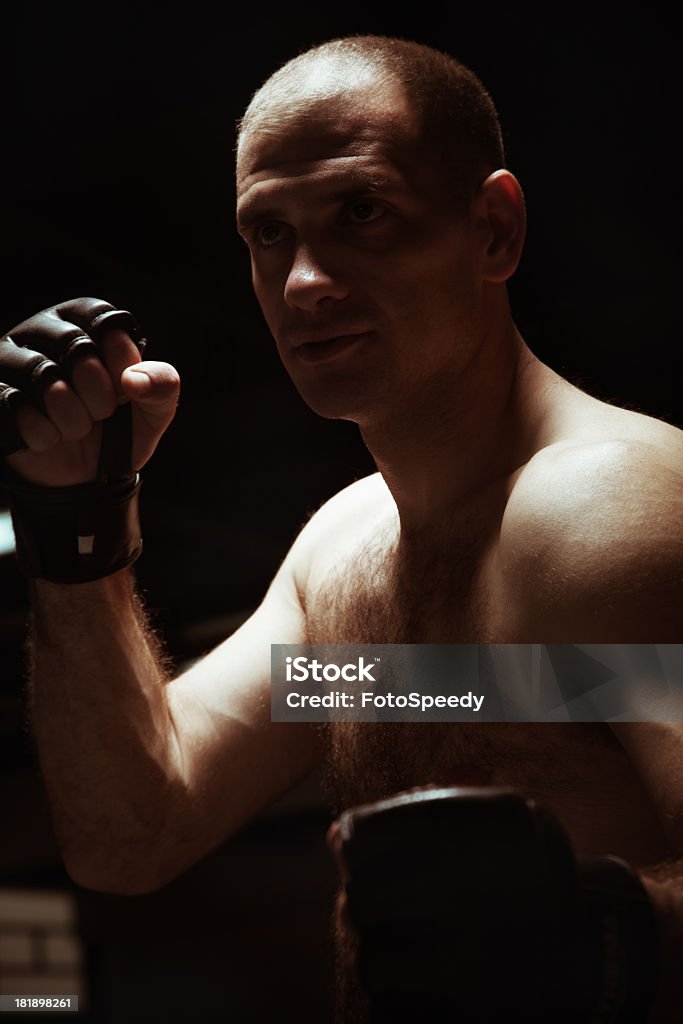 Ultimate fighter - Foto stock royalty-free di A petto nudo