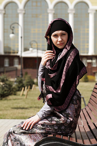 istock young woman in Muslim clothes 181898344