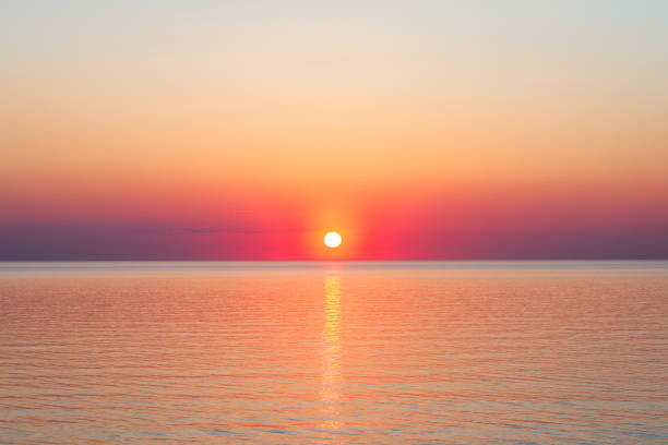 istock Beautiful sunset on the beach 1818983899