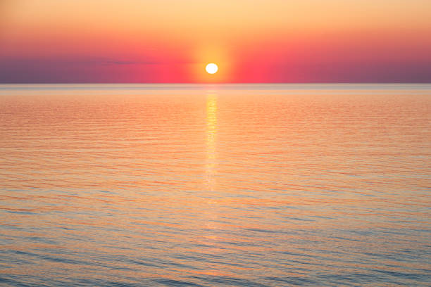 istock Beautiful sunset on the beach 1818984077