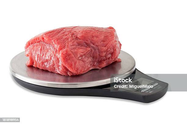 Báscula Digital Foto de stock y más banco de imágenes de Carne - Carne, Báscula, Kilogramo
