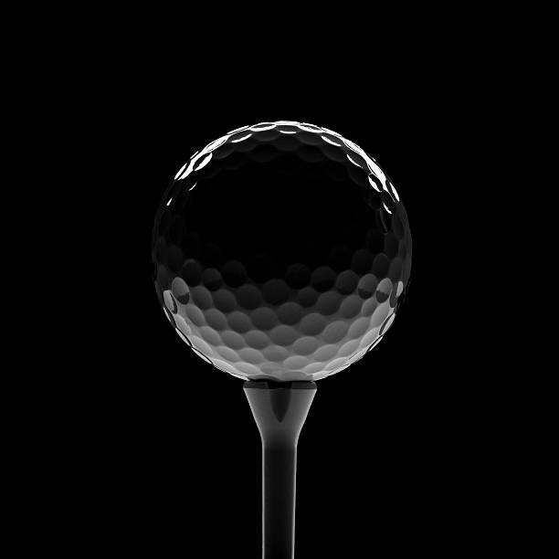 Golf Ball on Tee stock photo