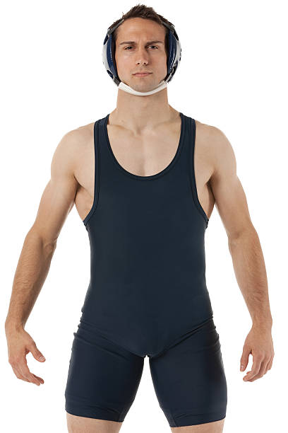 istock Portrait of a wrestler standing 181898992