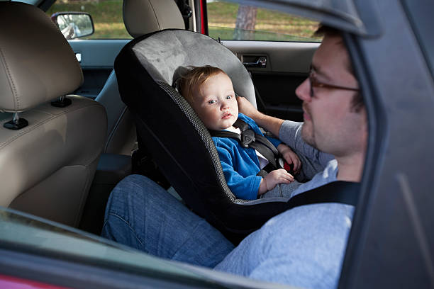 istock Baby riding in car seat 181899057