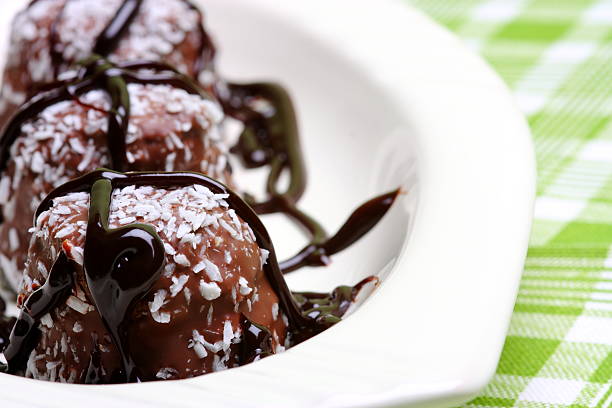 istock Plate of Chocolate Truffles 181899227