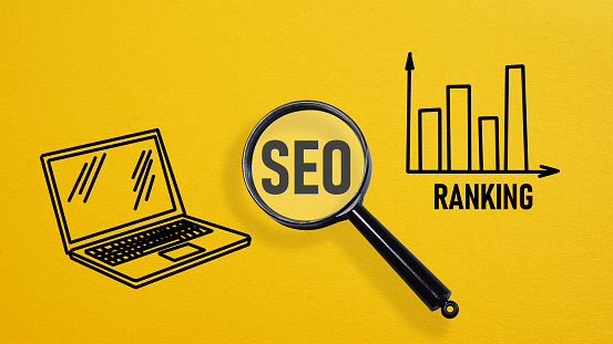 SEO ranking is shown using a text