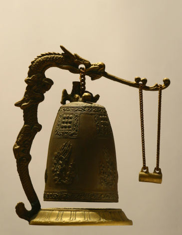 brass or bronze dragon gong - used to drive away evil forces and bring good luck - also used to signal dinner time :)