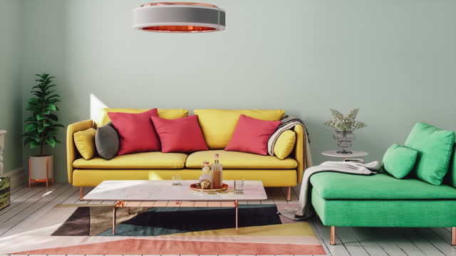 Colorful Modern Living Room Design