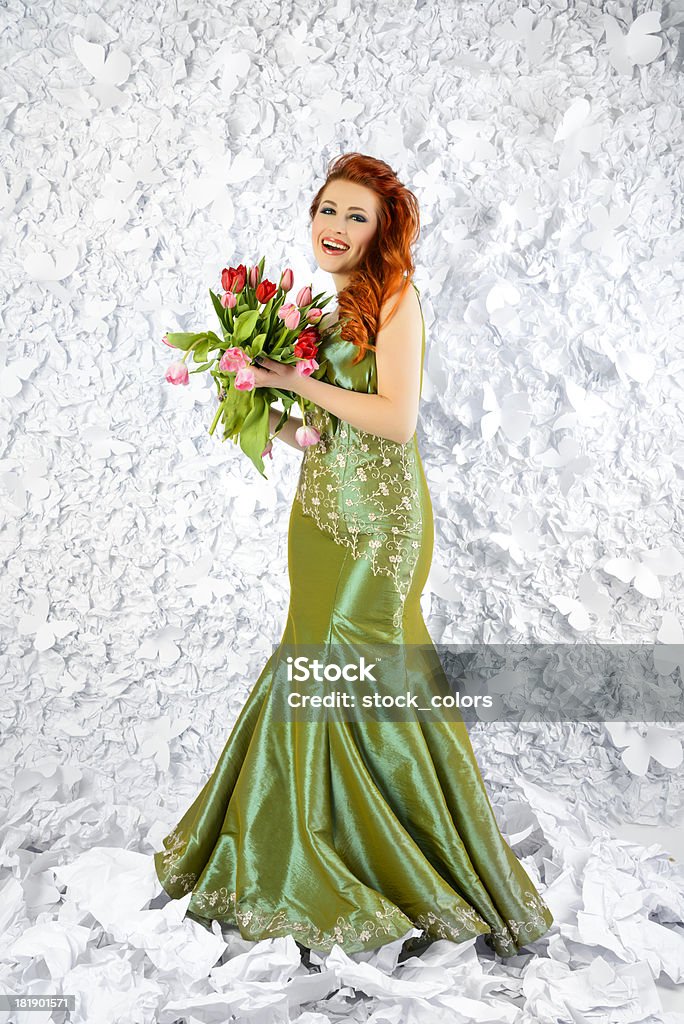 Elegante Frau - Lizenzfrei Abendkleid Stock-Foto