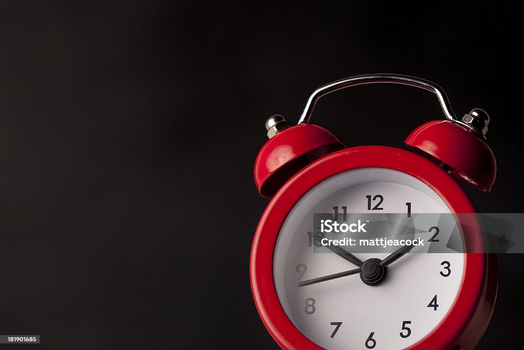 Red relógio despertador - Foto de stock de Despertador royalty-free
