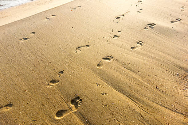 istock Footprint on the beach 181901758