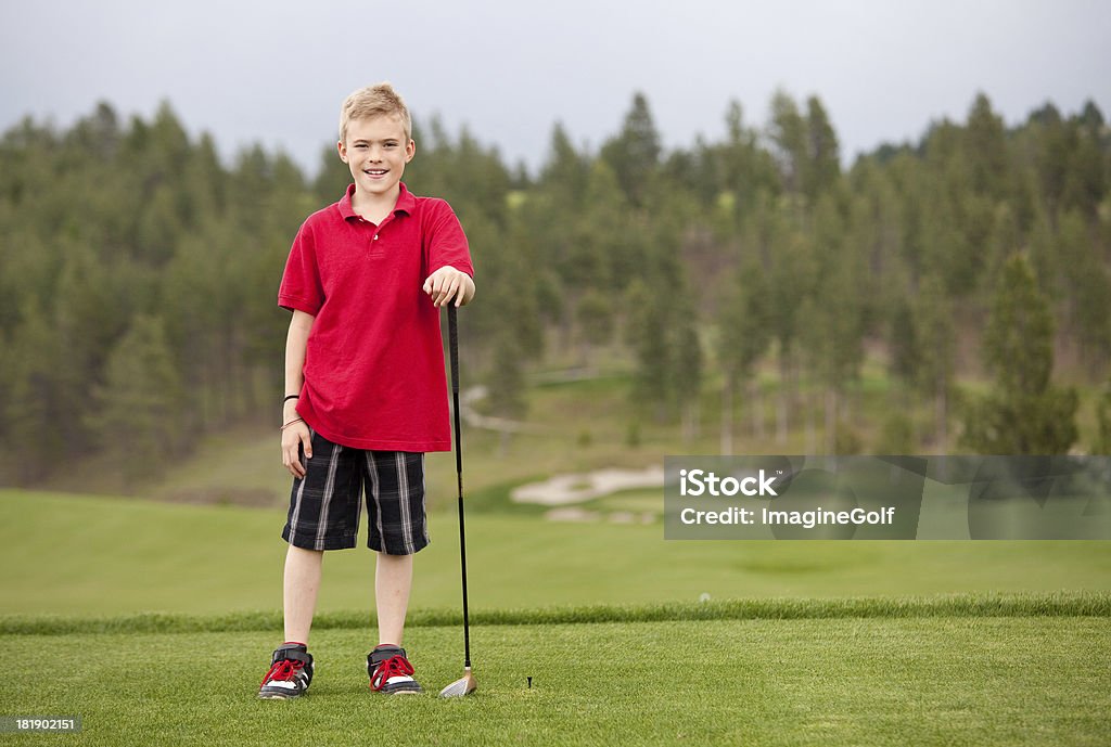 Golfista Junior - Foto de stock de Actividades recreativas libre de derechos