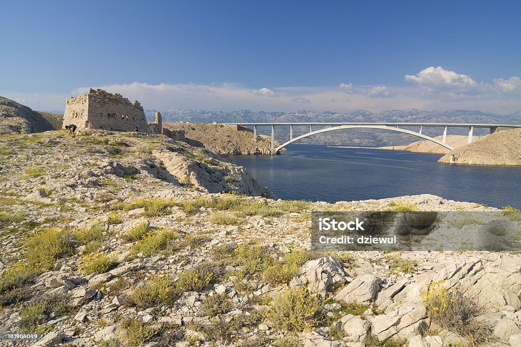 Pont, Pag Island, Croatie - Photo de Bleu libre de droits