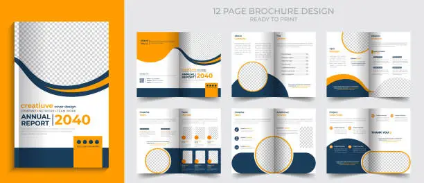 Vector illustration of Business brochure template design corporate company profile layout design